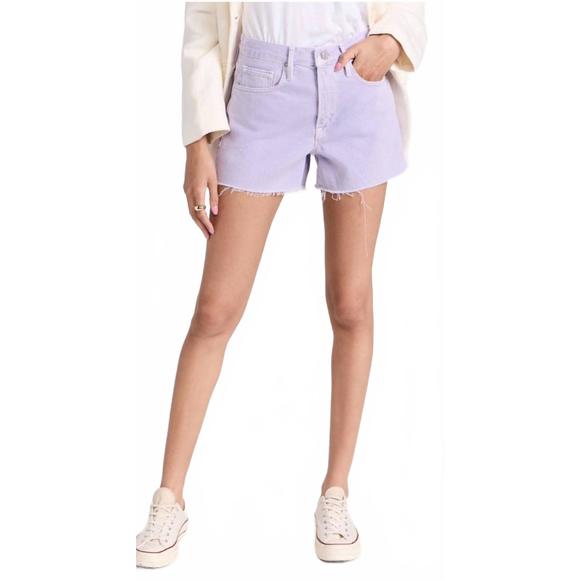 FRAME Pants - NEW FRAME le brigette raw shorts in lilac